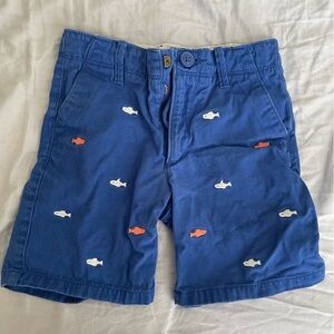 GAP Blue and White Toddler Shorts